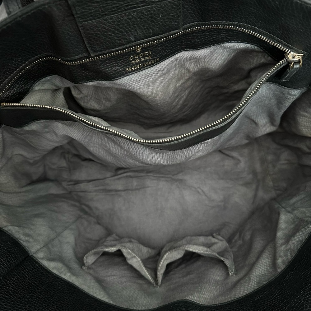 Gucci Black Leather Tote Bag - Picture 10 of 11